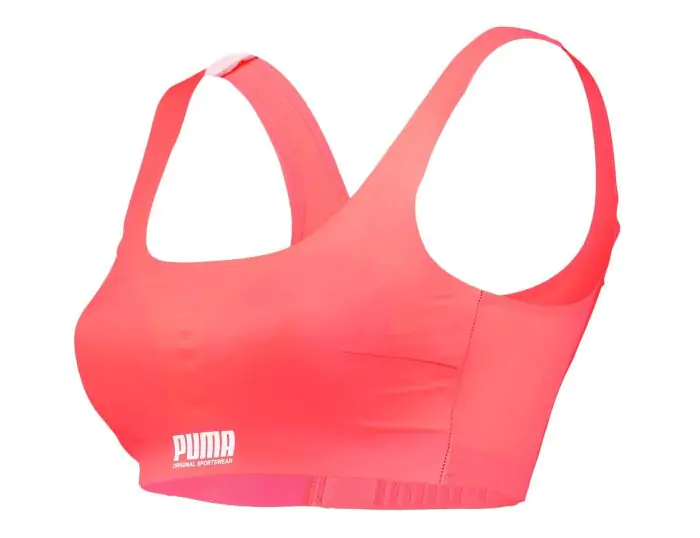 Red puma sports bra 2025