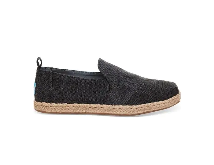 TOMS WMNS Deconstructed Alpargata Black washed Avantisport
