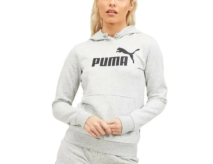 Ladies grey puma hoodie top