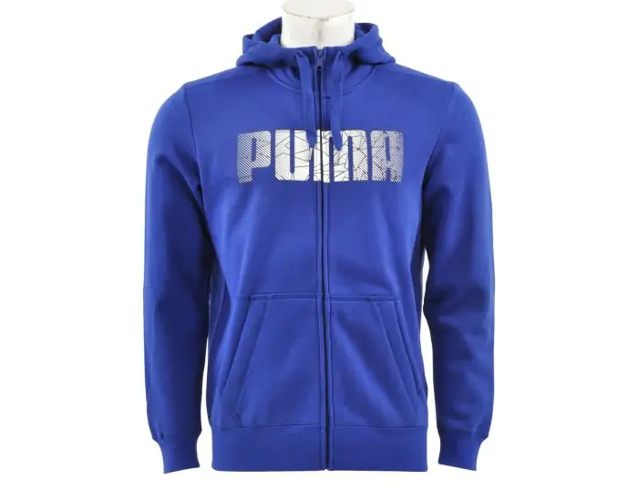 Puma FUN BTS Hd. Sweat Jkt Blue Sweat Jacket Avantisport