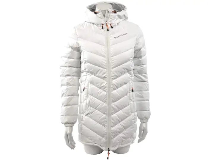 Peak Performance Wmns Frost Down Parka White Parka Avantisport
