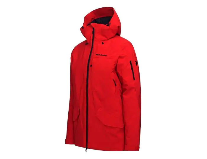 Peak Performance - Maroon Long Jacket - Ski Jacket Men