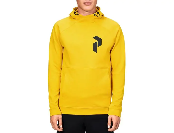 Peak Performance Pulse Hood Yellow Hoodie Avantisport