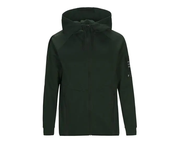 Peak Performance Tech Zip Hood Green Zip Hoodie Avantisport