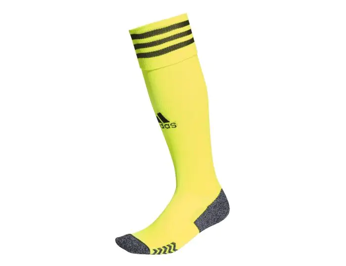 Yellow adidas soccer socks top