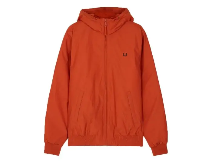 Fred Perry Hooded Padded Brentham Jacket Orange Jacket Avantisport