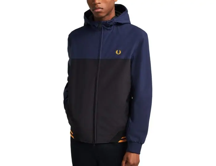 Fred Perry Colour Block Hooded Sports Jacket Summer Coat Avantisport