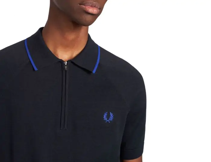 Fred perry zip neck on sale