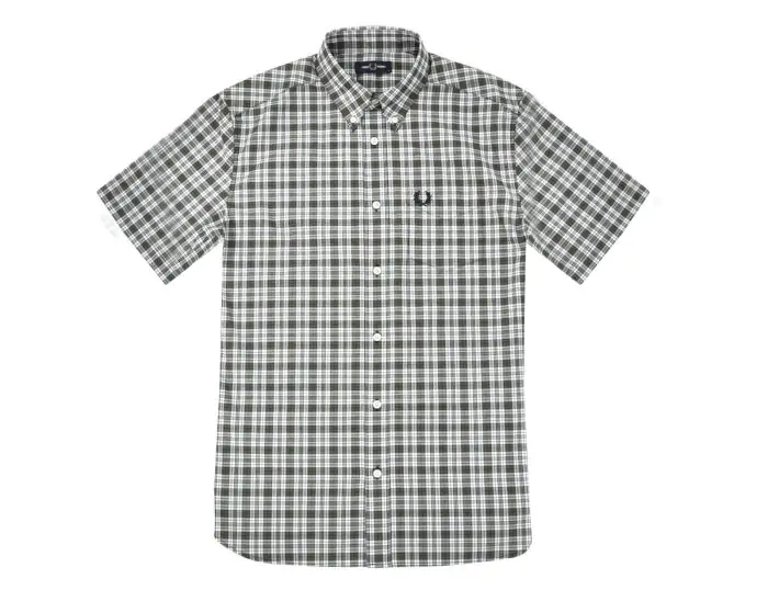 Fred Perry Small Check Shirt Short Sleeve Shirt Avantisport