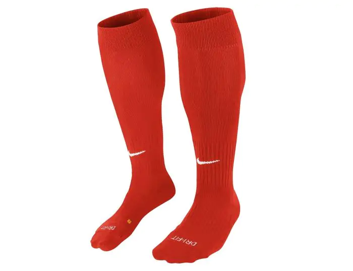 Red nike football socks best sale