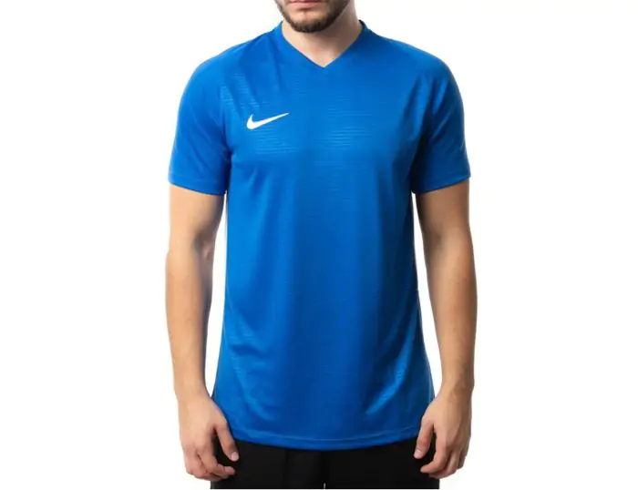 Nike Dri Fit Tiempo Premier SS Jersey Blauwe voetbal shirt heren Avantisport