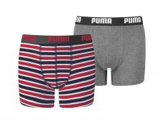 Puma -  Basic Boxer Printed Stripes 2P - Puma Underwear