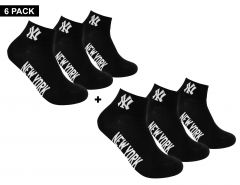 New York Yankees - 6-Pack Quarter Socks - 6 Pair Socks