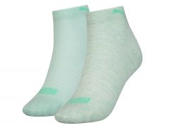 Puma - Quarter 2 Pair Women - Minty Green Ankle Socks