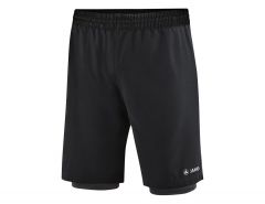Jako - 2-in-1 Shorts - Black Shorts Men