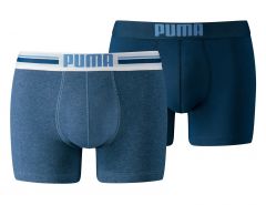 Puma - Placed Logo Boxer - Blue Boxer Shorts