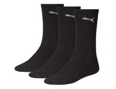 Puma - Crew Sock 3P - Zwarte Sokken