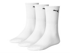 Puma - Crew Sock 3P - White Socks