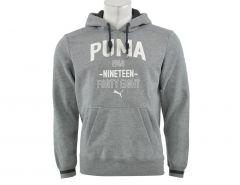 Puma - Style ATHL. Hooded Sweat FL - Grey Hoodie