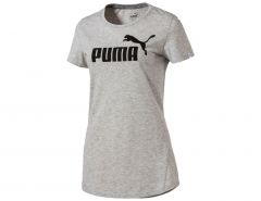 Puma - Ess no1 Logo Tee - Grey Women Shirt