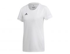 adidas - T19 Short Sleeve Jersey Women - White Sports Shirt Women