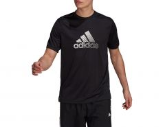 adidas - Activated Tech AEROREADY Tee - Black Sports Shirt