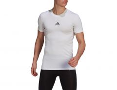 adidas - Techfit Short Sleeve Top - White undershirt