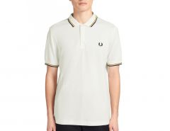 Fred Perry - Twin Tipped Shirt - White Polo Shirt