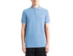 Fred Perry - Twin Tipped Shirt - Light Blue Polo