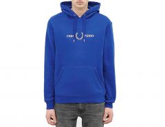 Fred Perry - Graphic Hooded Sweat - Blue Hoodie