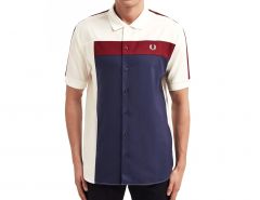 Fred Perry - Abstract Panel Shirt - Shirt with short sleeves