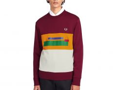 Fred Perry - Mixed Graphic Sweatshirt - Sweaters