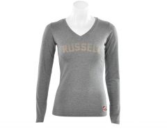 Russell Athletic  - Deep V-Neck Long Sleeve Tee - Womens Shirts