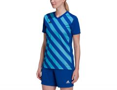 adidas - Entrada 22 GFX Jersey Women - Blue Football Jersey