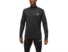 Asics - Core LS 1/2 Zip Winter Top - Black Long Sleeve