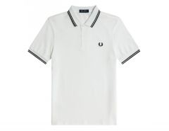 Fred Perry - Twin Tipped Shirt - White Polo Shirt Men