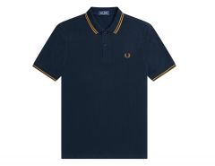 Fred Perry - Twin Tipped Shirt - Dark Blue Polo Men
