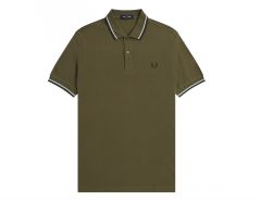 Fred Perry - Twin Tipped Shirt - Polo Shirt in Uniform Green