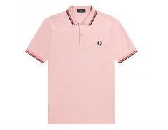 Fred Perry - Twin Tipped Shirt - Pink Polo Shirt Men