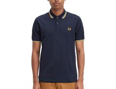 Fred Perry - Twin Tipped Shirt - Navy Polo Shirt