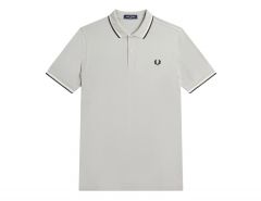 Fred Perry - Twin Tipped Shirt - Grey Polo Shirt Men