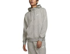 Nike - Sportswear Club Full-Zip Hoodie - Grey Hoodie