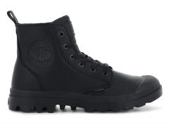 Palladium - Pampa Zip Leather Ess - Black leather shoes