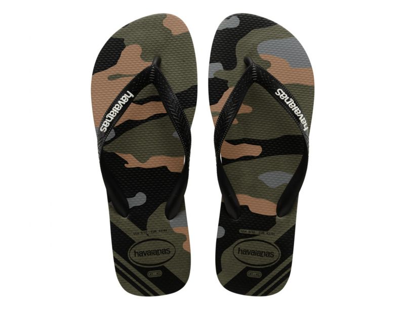 Mens camouflage deals flip flops