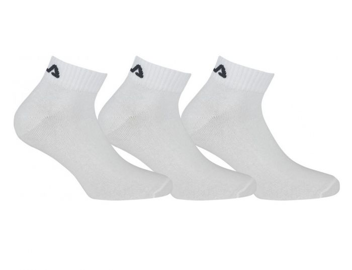 Fila - Ankle Socks 3-Pack - White Ankle Socks