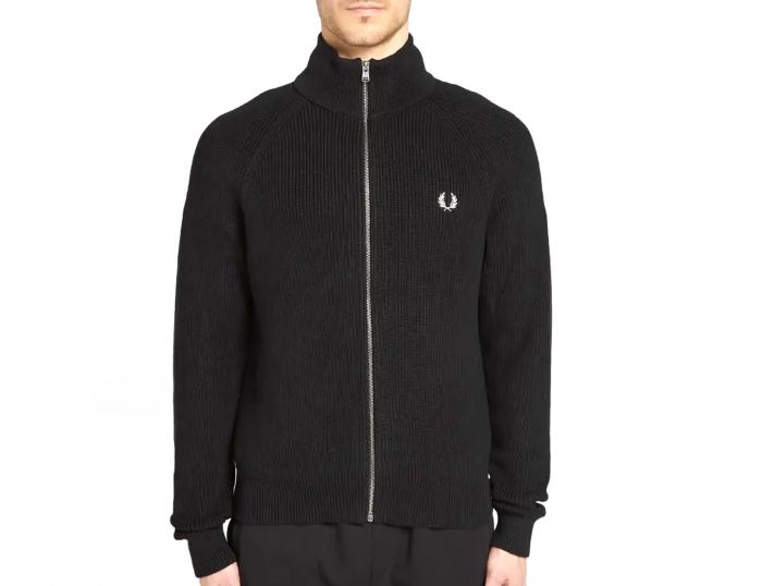 Fred Perry - Ribbed Knitted Track Jacket - Track Jacket