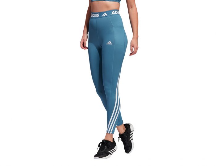 adidas - TechFit 3-Stripes Long Gym Tights - Dames Sportlegging